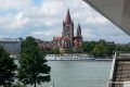 Mexikokirche in Wien / 2. Bezirk - Blick von der Donauinsel
