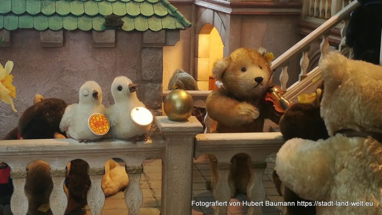 Auf der Suche nach den 3.000 Teddybären -  Baden-Württemberg Deutschland Kultur RSS-Feed Tiere Wohnmobil-Touren  Margarete-Steiff-Museum_161619-780x440